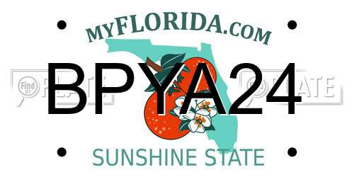 BPYA24 Florida License Plate