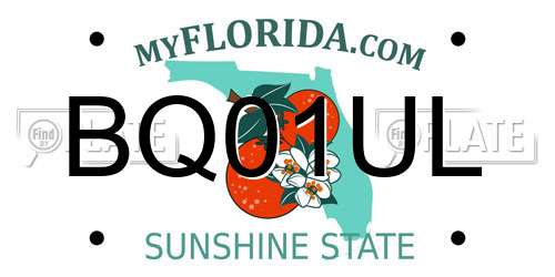 BQ01UL Florida License Plate