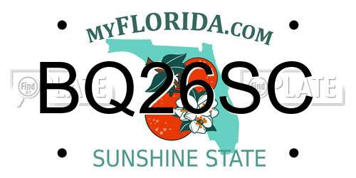 BQ26SC Florida License Plate