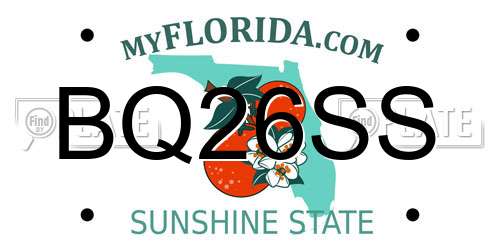 BQ26SS Florida License Plate