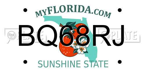 BQ68RJ Florida License Plate