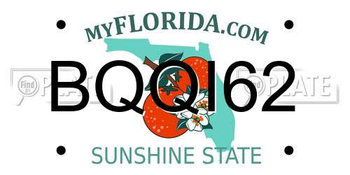 BQQI62 Florida License Plate