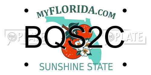 BQS2C Florida License Plate