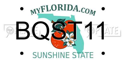 BQST11 Florida License Plate