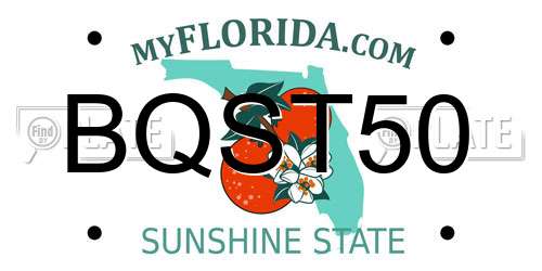 BQST50 Florida License Plate