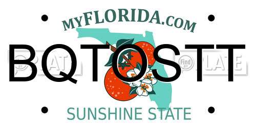 BQTOSTT Florida License Plate
