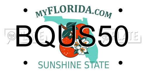 BQUS50 Florida License Plate