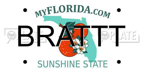 BRATTT Florida License Plate