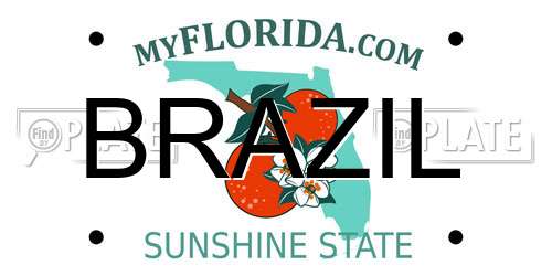 BRAZIL Florida License Plate