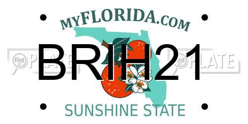 BRIH21 Florida License Plate
