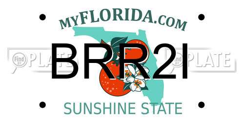 BRR2I Florida License Plate