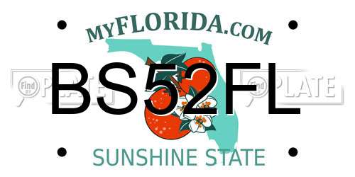 BS52FL Florida License Plate