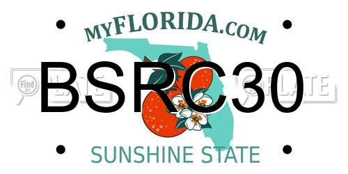 BSRC30 Florida License Plate