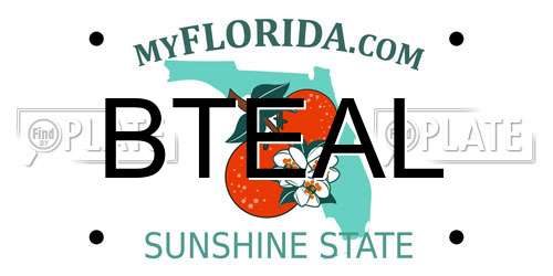 BTEAL Florida License Plate