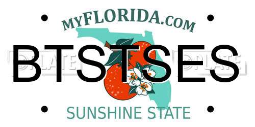 BTSTSES Florida License Plate