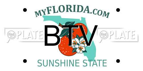 BTV Florida License Plate