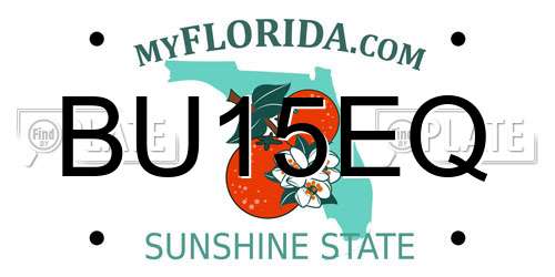 BU15EQ Florida License Plate