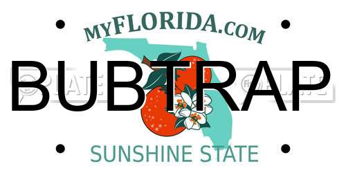 BUBTRAP Florida License Plate