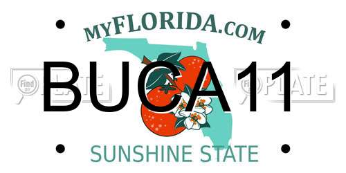 BUCA11 Florida License Plate