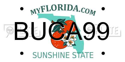 BUCA99 Florida License Plate