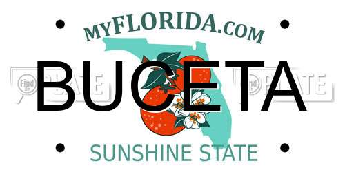 BUCETA Florida License Plate