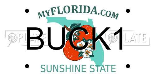 BUCK1 Florida License Plate