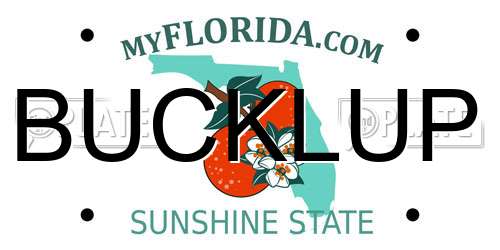 BUCKLUP Florida License Plate
