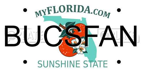 BUCSFAN Florida License Plate