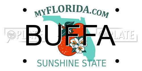 BUFFA Florida License Plate