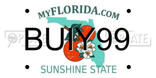 BUIY99 Florida License Plate