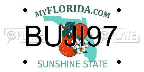 BUJI97 Florida License Plate