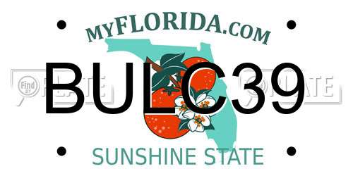 BULC39 Florida License Plate