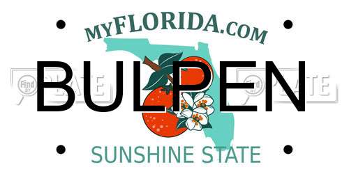 BULPEN Florida License Plate