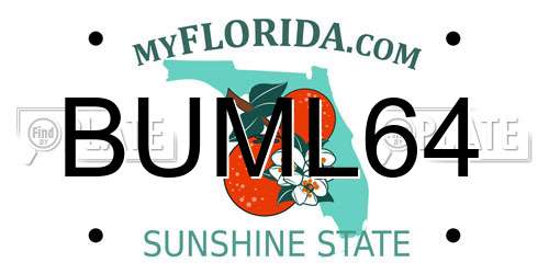 BUML64 Florida License Plate