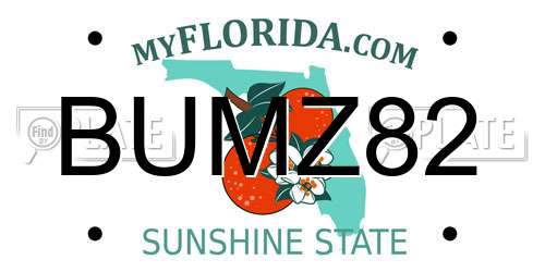 BUMZ82 Florida License Plate