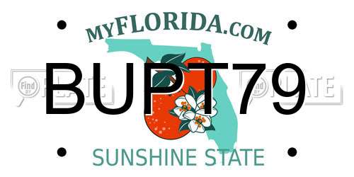 BUPT79 Florida License Plate