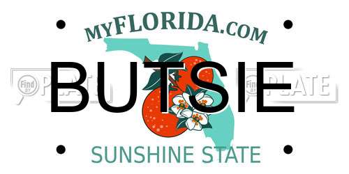 BUTSIE Florida License Plate