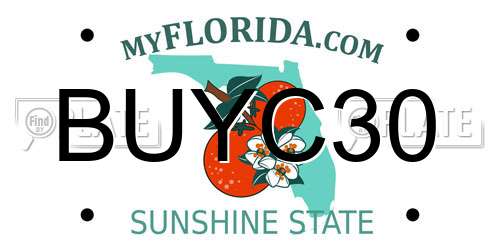 BUYC30 Florida License Plate