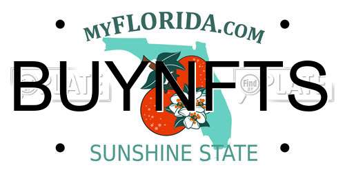 BUYNFTS Florida License Plate