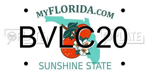 BVLC20 Florida License Plate