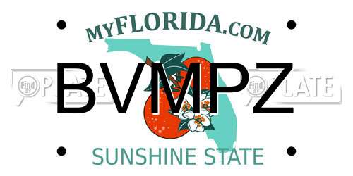 BVMPZ Florida License Plate