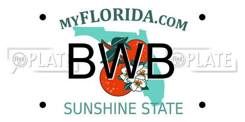 BWB Florida License Plate