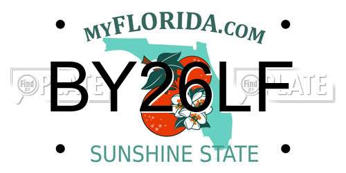 BY26LF Florida License Plate