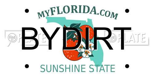 BYDIRT Florida License Plate