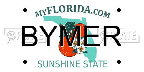 BYMER Florida License Plate