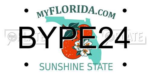 BYPE24 Florida License Plate