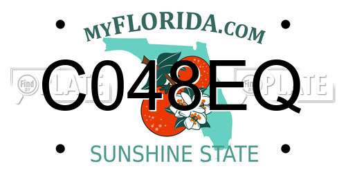 C048EQ Florida License Plate