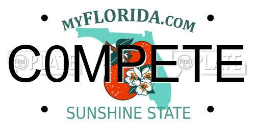 C0MPETE Florida License Plate