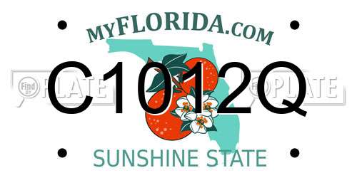 C1012Q Florida License Plate