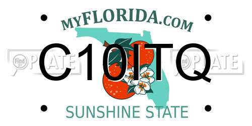 C10ITQ Florida License Plate
